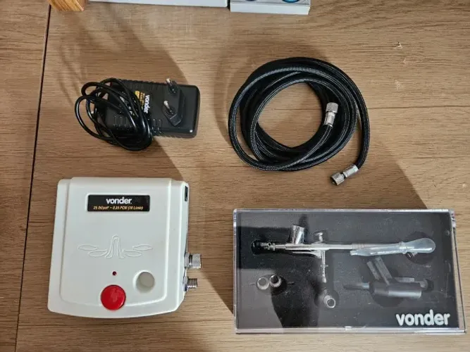Aerógrafo Com Minicompressor Vonder
