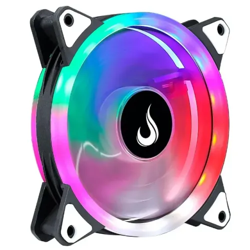 Cooler ventoinha, preta rise mode galaxy rainbow 120mm