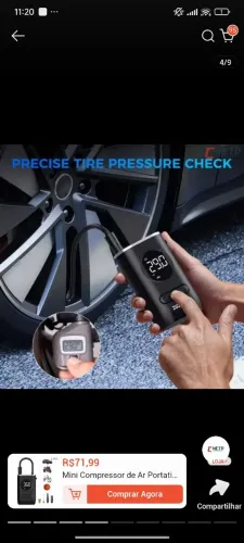 Bomba de Ar Elétrica e Portátil 