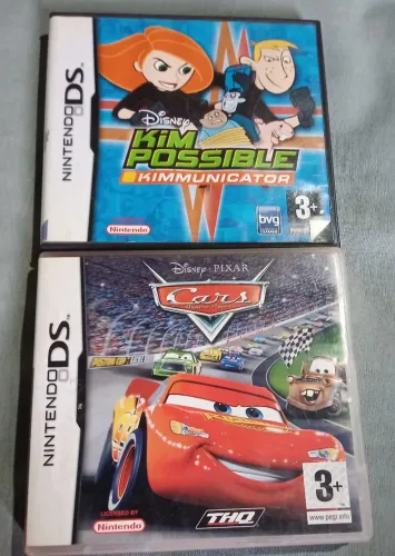 Kim possible e cars Nintendo ds com caixa lote 