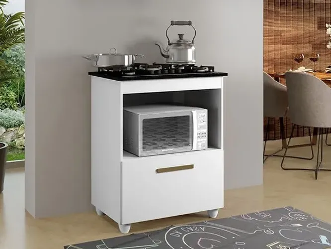 Balcão para Cooktop 4 ou 5 bocas Salvia - Entrega Rápida