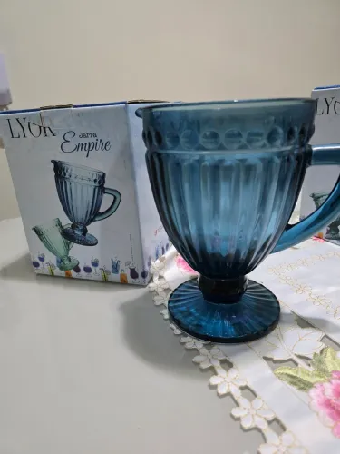 Jarra LYOR de Vidro Empire Lyor Azul