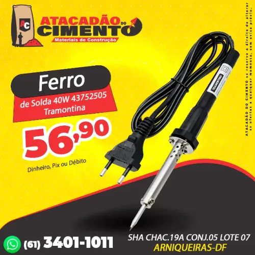 Ferro de Solda 40W Tramontina