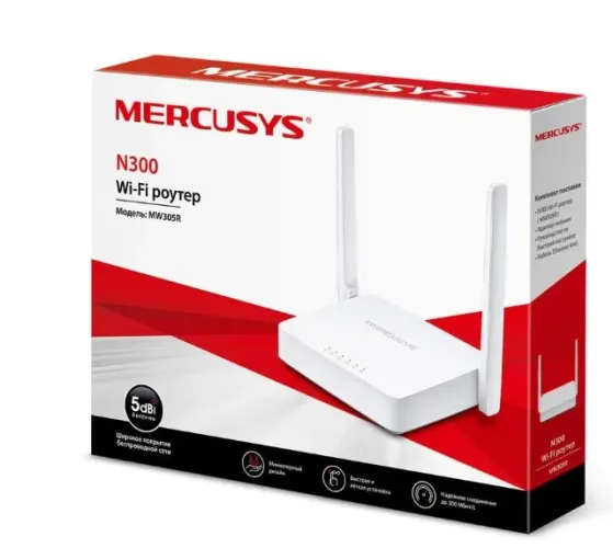 Roteador wireless 2 portas 300mbps MW301R Mercusys