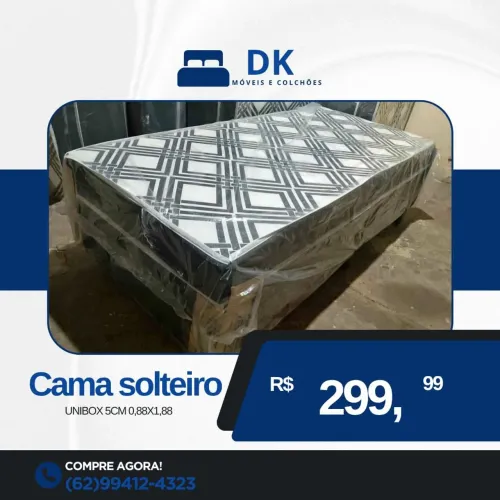 Cama Solteiro Unibox 5cm 0,88x1,88