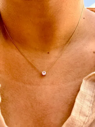 Ponto de luz aço inox dourado 