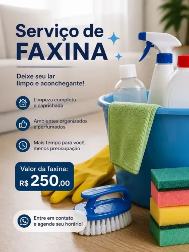 ? Serviço de Faxina Disponível ?