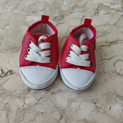 Tênis Infantil Vermelho para Bebê - Pouco Usado