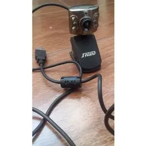 webcam speed pc câmera microfone embutido 6 led usada usb usada com marcas de uso