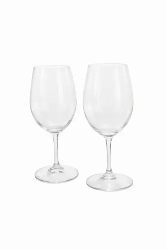 Par de taças elegantes em cristal bem fino - 21cm altura