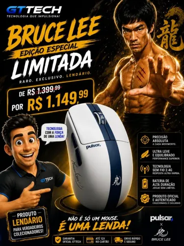 Mouse Pulsar X2 CrazyLight Limited Edition Bruce Lee