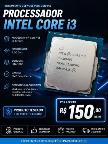 Processador i3 10 geração