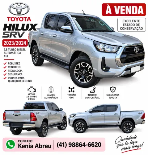 Toyota Hilux CD SRV 4X4 2.8 TDI Diesel Aut. 2024