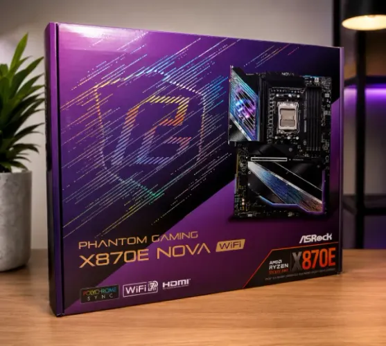 Placa Mãe Asrock X870E Nova Wi-Fi AMD Soquete AM5