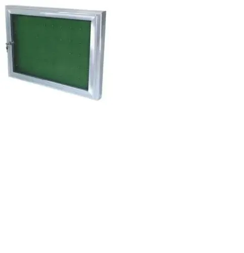 Claviculário Com Porta de vidro 45x60 45 Chaves Moldura Alumínio