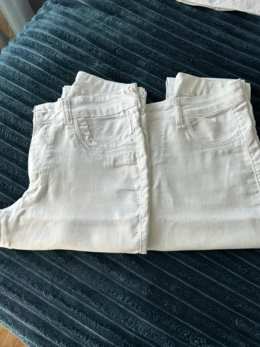 2 calças brancas 40