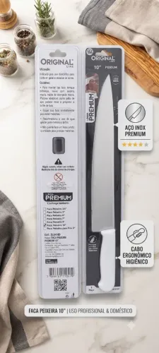 Faca inox t.10