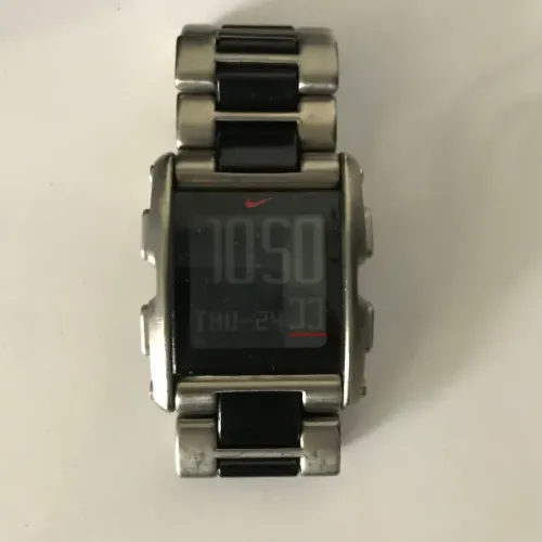 raro relógio digital unissex nike titanium wc0068 importado