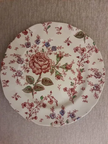 Prato raso Johnson Brothers, de 20 cm de diâmetro - Porcelana inglesa