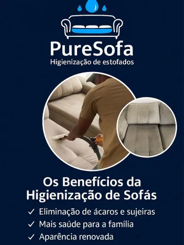 HIGIENIZAÇÃO DE SOFA A PARTIR DE 150,00 R$