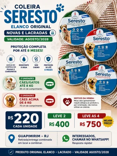 Coleira SERESTA/PETS