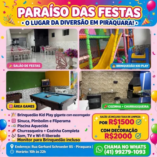 Salão festa Paraíso das festas