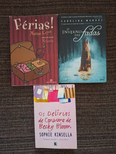 Kit de 3 livros: Férias, O inverno das fadas e Os delírios de consumo de Becky Bloom