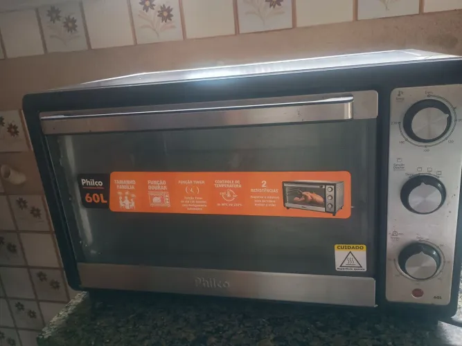 Forno elétrico Philco 60 l sem novo com duas resistências