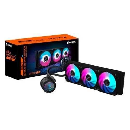 Water Cooler Gigabyte Aorus 360, RGB, 360mm, AMD/Intel, Preto