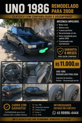 Fiat Uno S 1.5 I.e. / 1.5 / 1.3/ SX 1.3 1986