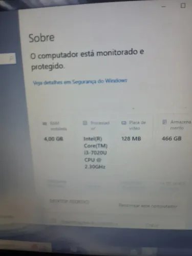 NOTEBOOK I3 7 GERAÇÃO