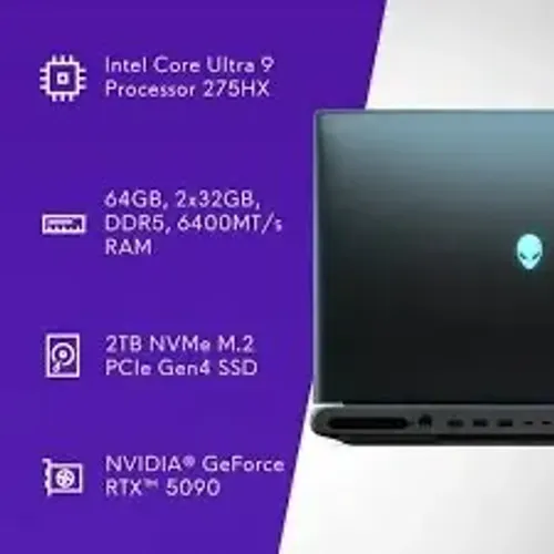 Notebook Alienware Area 51 RTX 5090 - NA CAIXA
