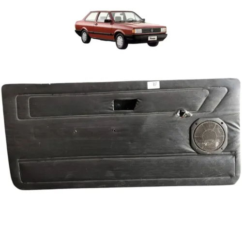 Forro Porta Esquerda Vw Gol Parati Voyage Quadrado 1989 1990 Preto