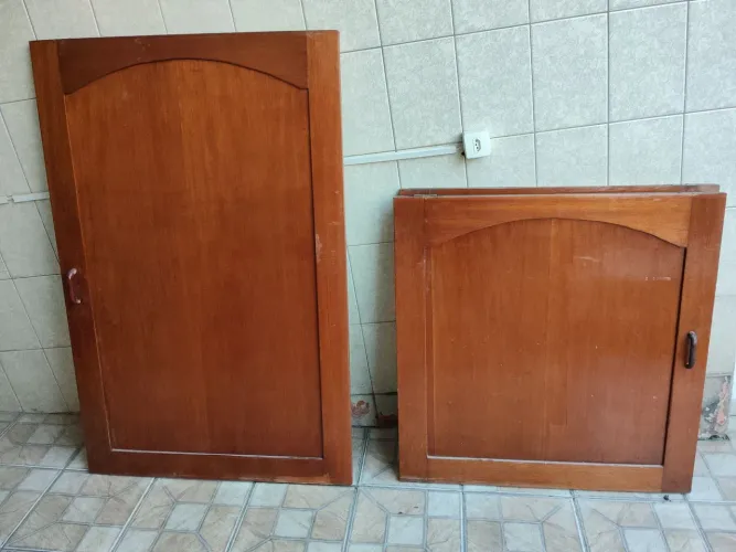 Portas de Madeira de trilho para armário de cozinha