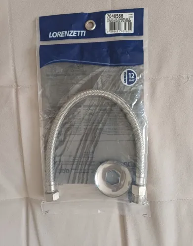 Engate flexível trançado Aço inox 40 cm lorenzetti