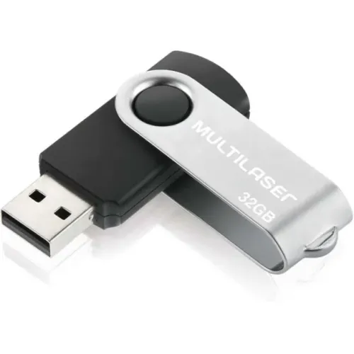 Pen Drive USB Twist 32 GB 2.0 Preto - Multi