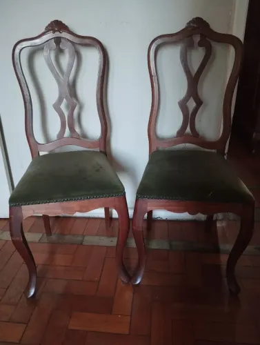 2 cadeiras antigas chipandelle 