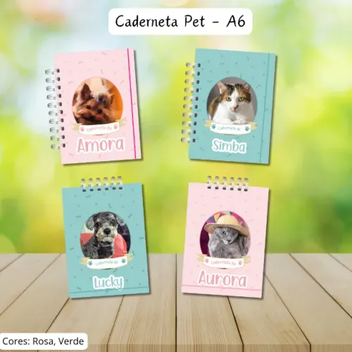  Cadernetas de Vacinação Pet - A6