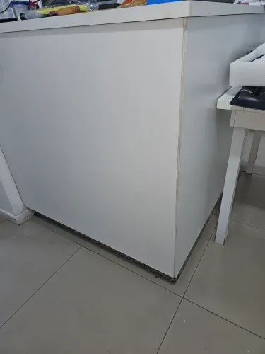 Bancada com armário em L