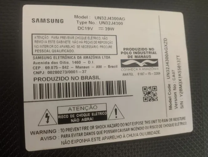 Tv Samsung com defeito para técnicos