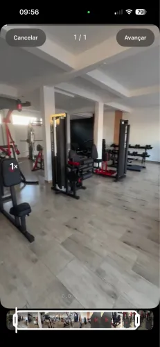 Lote com equipamentos de academia 