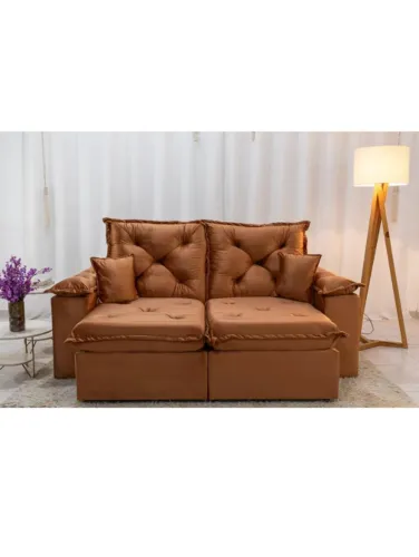 Sofá Londres Retrátil e Reclinável 2,00m - Ideal para Espaços Compactos