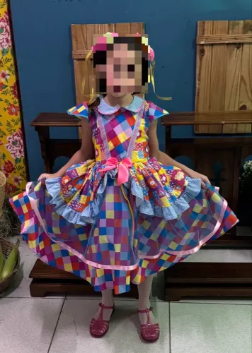 Vestido Infantil Junino