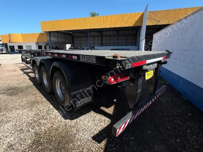 CARRETA RANDON PORTA CONTAINER 12 PINOS COM PLATAFORMA- 2020