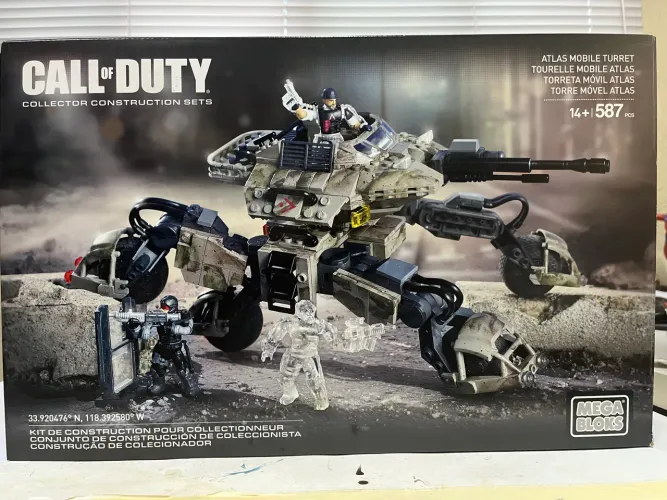 Blocos de Construção Call of Duty Mega Bloks Atlas Móbile Turret