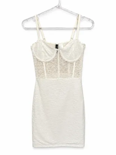 Vestido H&M renda branco PP