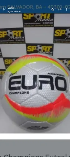 Bola euro futsal novo 