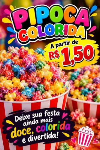 PIPOCA COLORIDA 1,50
