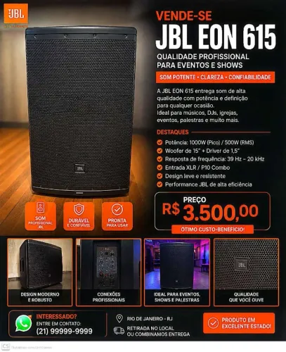 Caixa de som jbl