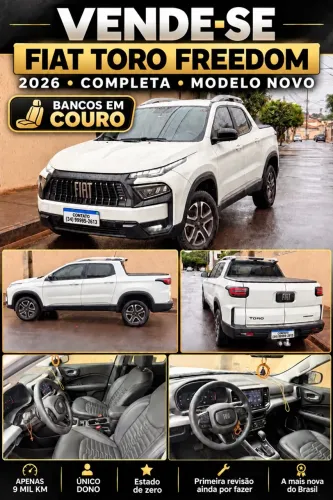 Fiat Toro Freedom 1.3 T270 4X2 Flex AUT 2026